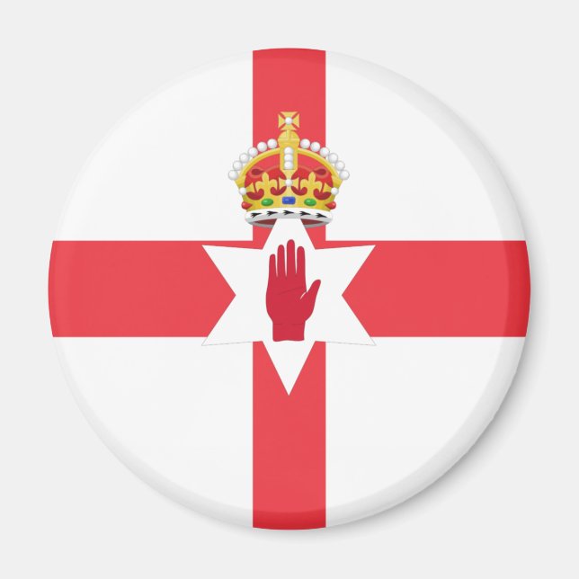 Nordirland flagga Magnet (Framsidan)