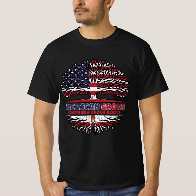 Nordirland Irish Ulster US USA T Shirt (Framsida)
