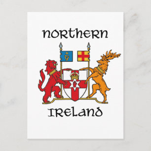Nordirland - jackande av arm/symbol/emblem vykort