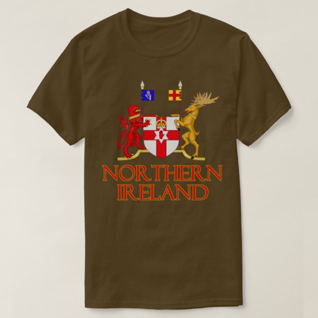 Nordirland Jackar Arm Design T Shirt (Design framsida)