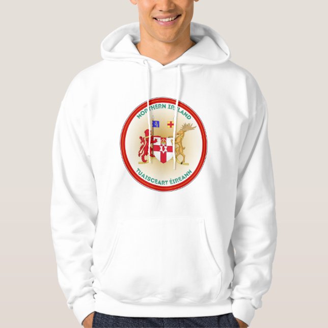 Nordirland Jackar av Arm Circle Shape Hoodie (Framsida)