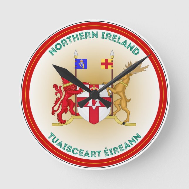 Nordirland Jackar av Arm Circle Shape Rund Klocka (Framsida)