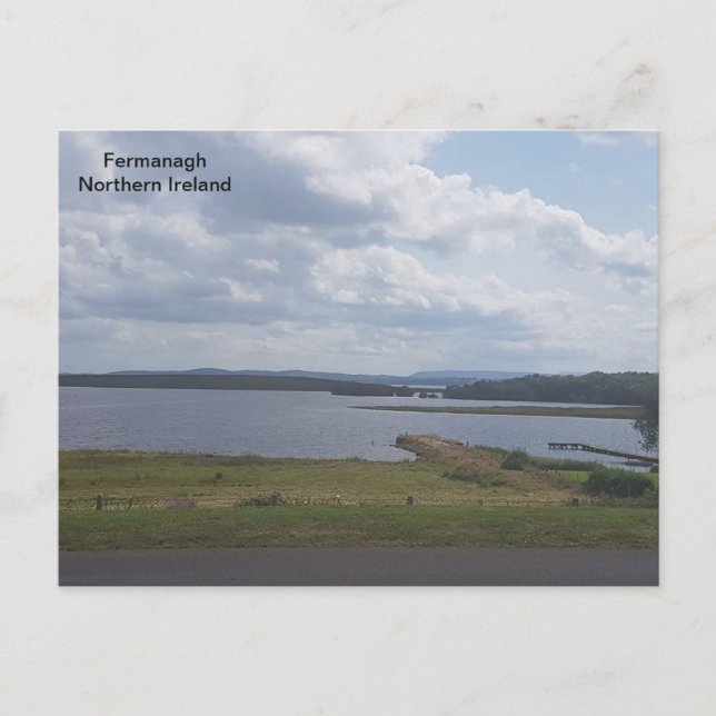 Nordirland, Lough Erne, Co. Fermanagh Vykort (Framsida)
