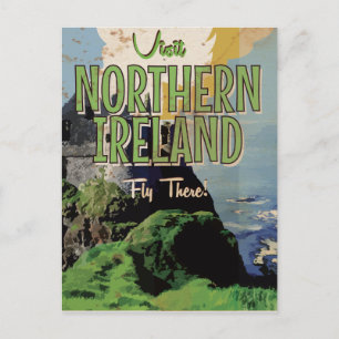 Nordirland vintage resemärke vykort