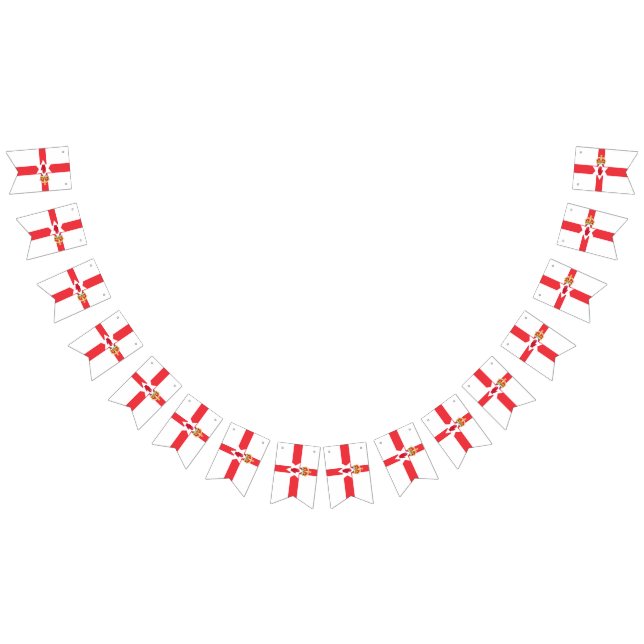 Nordirlands flagga buntbanderoll (Alla)