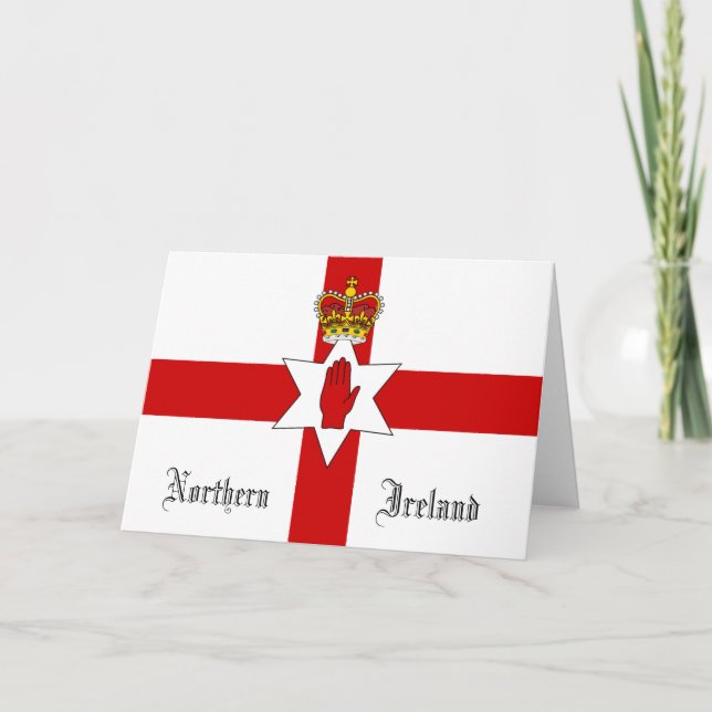 Nordirlands Flagga Greeting Card Kort (Framsida)