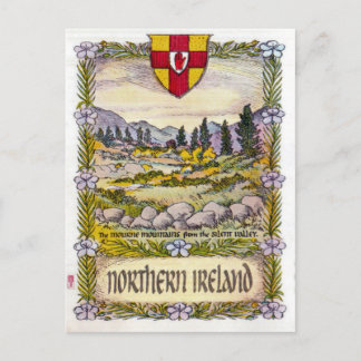 Nordirlands Mourne-bergskort Vykort