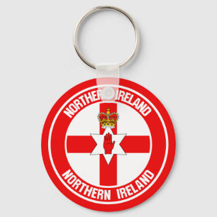 Nordirlands rundabordsrese Emblem Nyckelring