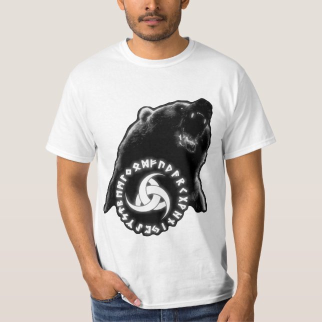 Nordisk björnskjorta tee shirt (Framsida)