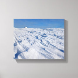 Nordisk Ensamhet Vinter Snö Dyner Canvastryck