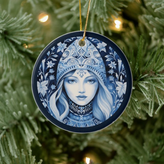 Nordisk flicka ornament (Träd)