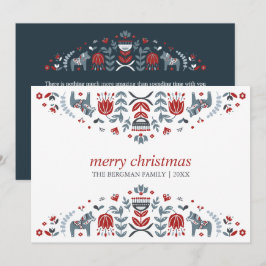 Nordisk Folkkonst | Dalahäst Julhelgdagarna Julkort