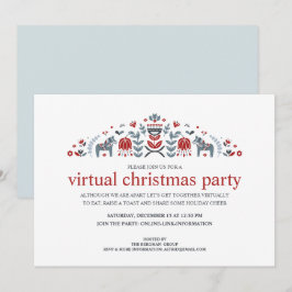 Nordisk Folkkonst Dalahäst Virtuell Julfest Julkort