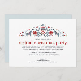 Nordisk Folkslöd Dalahäst Virtuell Julfest Julkort