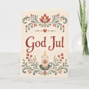 Nordisk God Jul Norsk jul Helgkort
