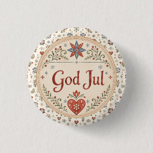 Nordisk God Jul Norsk jul Knapp