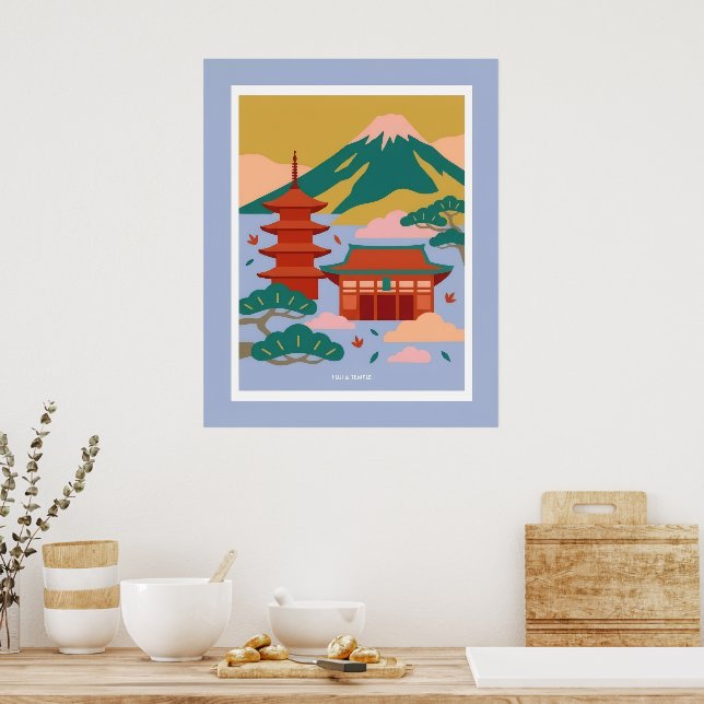 Nordisk-Japansk Illustration –JAPAN  Affisch (Kök)