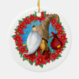 Nordisk jul Tomte Foto Julgransprydnad Keramik