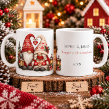 Nordisk jul Tomte Par Skandinavisk Vinter
