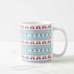 Nordisk Julblå rödvit Helgdag Kaffemugg