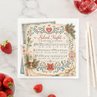 Nordisk julmusik pappersservett