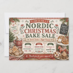 Nordisk julmysande skandinavisk firande bak inbjudningar