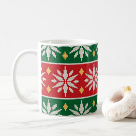 Nordisk julstickning kaffemugg