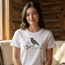 Nordisk Kråkkonst Naturälskare Meningsfull Present T Shirt