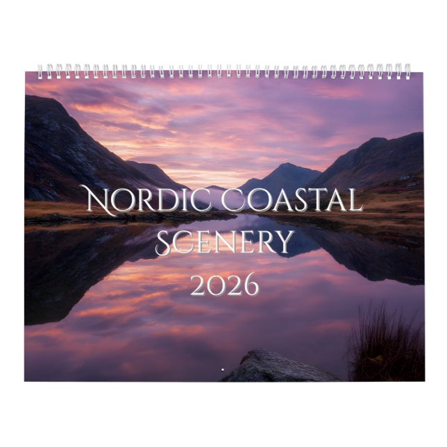 Nordisk kustsceneri kalender (Omslag)