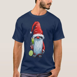 Nordisk Nisse Tomte Gnome Gonk som håller ett glas T Shirt