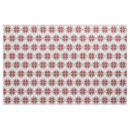 Nordisk Pixel Snowflake-jul Mönster Tyg
