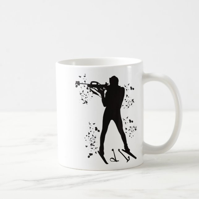 Nordisk skidskytte biatlet  kaffemugg (Höger)