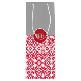 Nordisk snöflake Mönster Anpassat namn jul