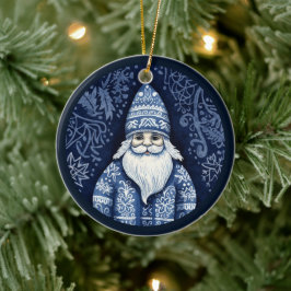 Nordisk tomteprydnad julgransprydnad keramik