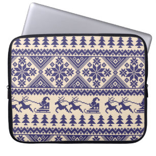 Nordisk tradition: Sömlös Mönster-design Laptop Fodral