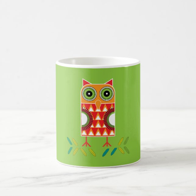 Nordisk Uggla Art - Kärlek folkart Kaffemugg (Center)