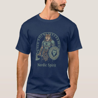 Nordisk vargkrigare design t shirt