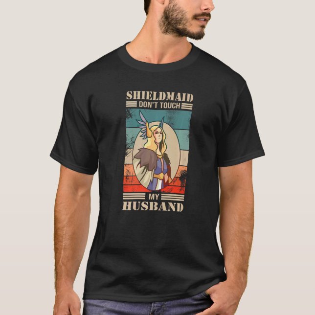 Nordisk viking sköldmö t shirt (Framsida)