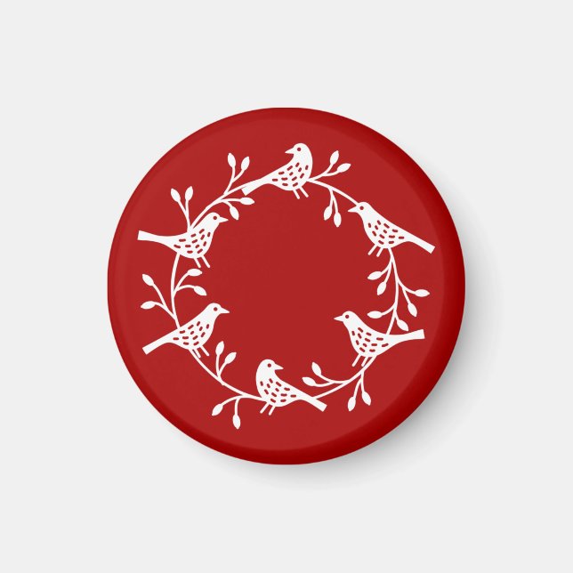 Nordiska fågelutandningen magnet (Framsidan)