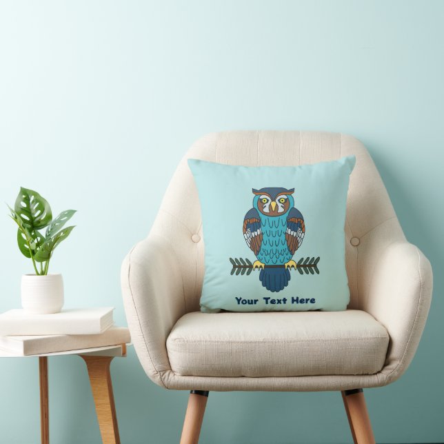 Nordiska folkArt Uggla Kudde (Stol)