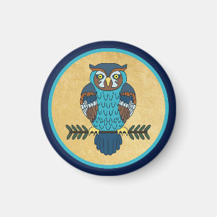 Nordiska folkArt Uggla Magnet
