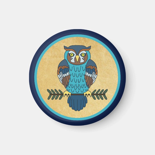 Nordiska folkArt Uggla Magnet (Framsidan)