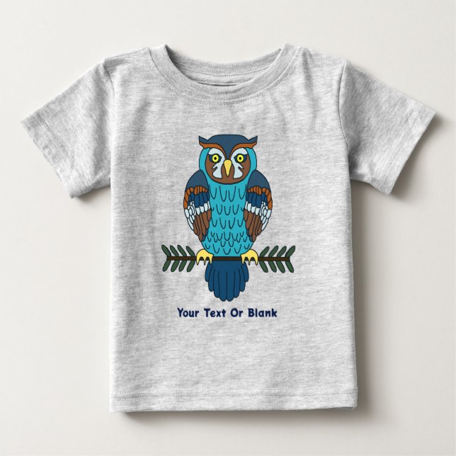 Nordiska folkArt Uggla T Shirt (Framsida)