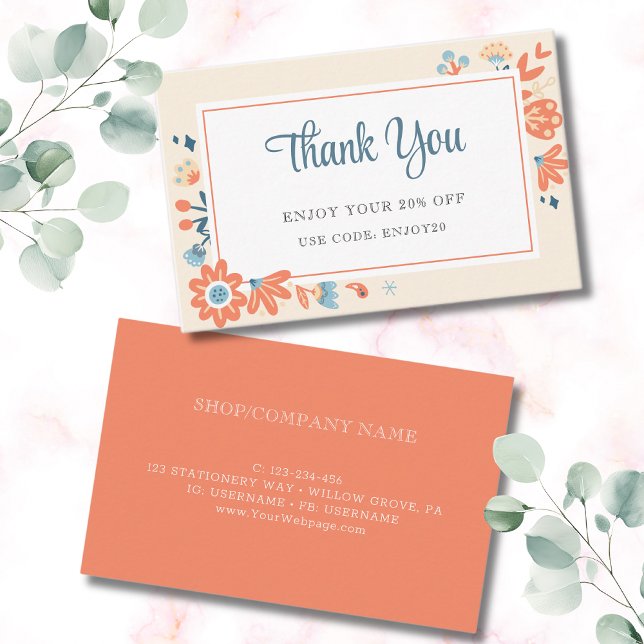 Nordiska folkblommor blommigt rabattkort (Skapare uppladdad)