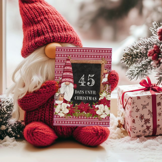 Nordiska Gnome-dagar fram till julklappning Julkort (Skapare uppladdad)