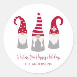 Nordiska Gnomes-Helgdag Runt Klistermärke