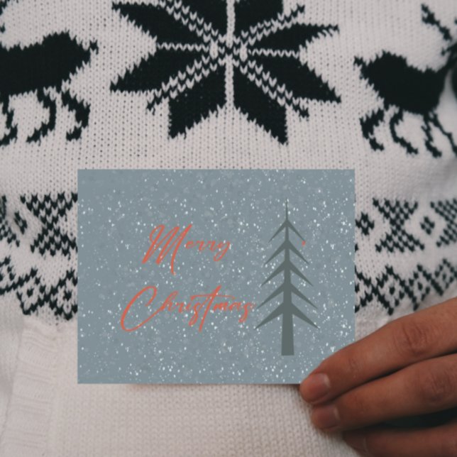 Nordiska Grönten Julgran Anpassade Helgkort (Skapare uppladdad)