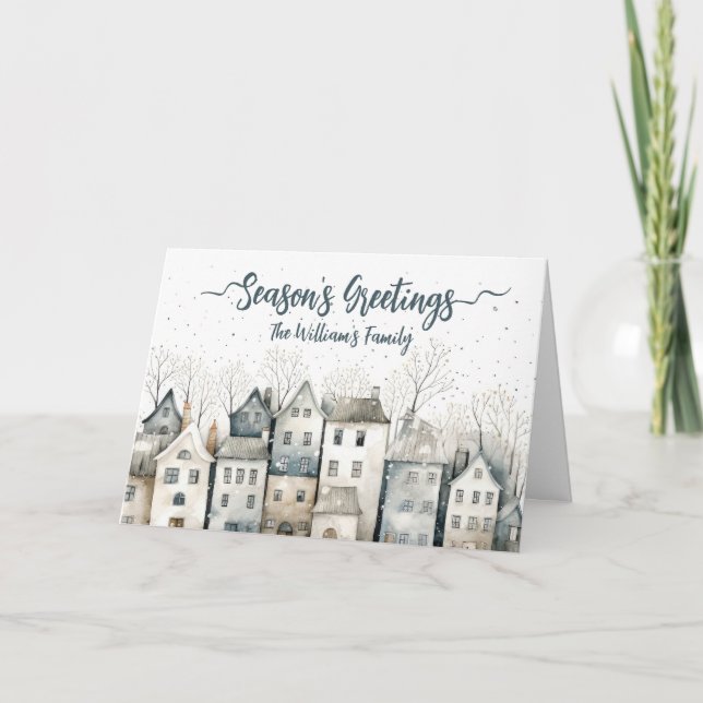 Nordiska Hus Vikad Lyckningskort Kort (Framsida)