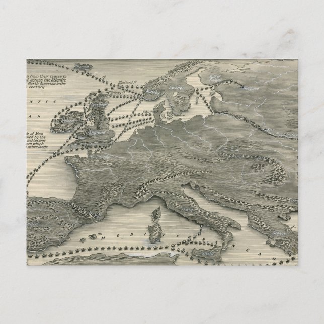 Nordiska invasioner vykort (Framsida)