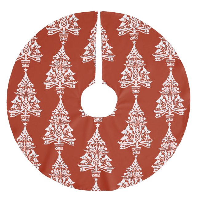 Nordiska Juldekorationer Julgransmatta Borstad Polyester (Framsidan)